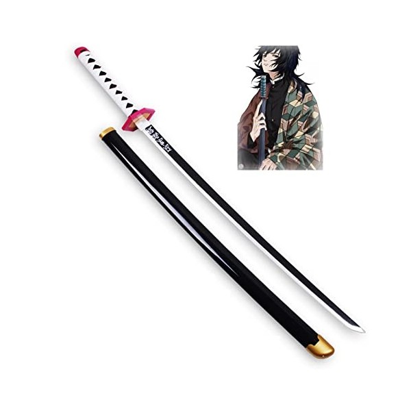 YPDHUA Épée de Katana Japonais En Bois Avec Fourreau Et Tsuba 29.5 / 41Inches, Modèle DArme de Lame de Premium Slayer, Pour 