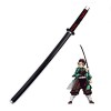 Uvency Slayer Cosplay Katana, Accessoires DArme Tanjiro En Bois, Jouets Pour Enfants, Anime Sword Katana, Objets de Collecti