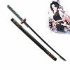 WANHUI Sabre Japonais Épée Demon Slayer Cosplay Kochou Shinob Sword 104cm/41inch Epee de Samourai en PU Caoutchouc Accessoire