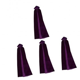 Veemoon 4 Pièces Performances Parties Jeu De Rôle pour Enfants À Capuchon Vêtements Halloween Manteau Réutilisable Événements