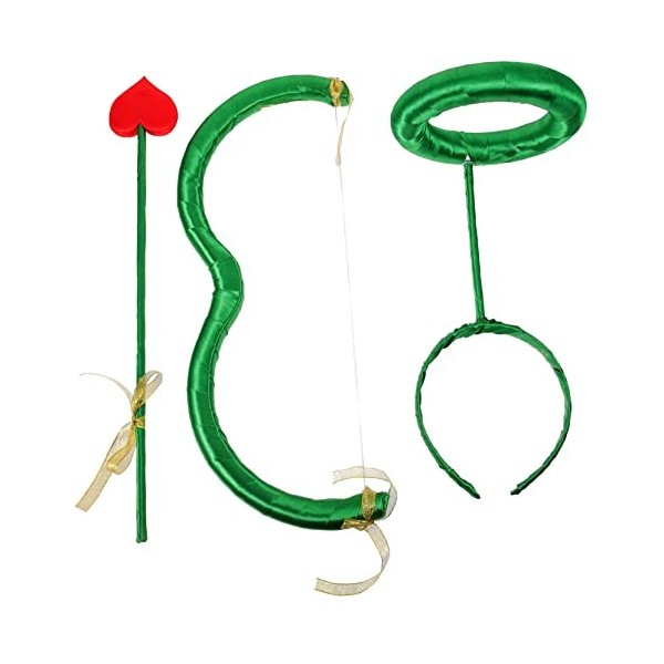 jojofuny Casque Cosplay Ange 5 Ensembles Arc De Cupidon Et Accessoires Rouges Ruban De Vêtements Coton Mousse Plastique Costu