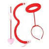 jojofuny Casque Cosplay Ange 5 Ensembles Arc De Cupidon Et Accessoires Rouges Ruban De Vêtements Coton Mousse Plastique Costu