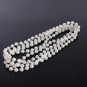 BUYDEAL Ensemble daccessoires des années 1920 avec serre-tête, collier de perles, gants, porte-cigarettes, boa 5 pièces 