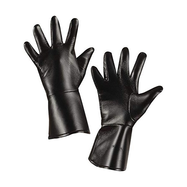 COOLMP Lot de 6 - Gants Faux Cuir Enfant - Taille Unique - Accessoires de fête, Costume, déguisement, Jeux, Jouets