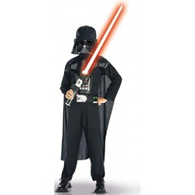 Costume – Déguisement – Carnaval – Halloween – Guerrier – Noir – Guerre des étoiles – Noir – complet – Épée incluse – Enfant 