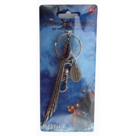 Pirates Of The Caribbean Movies Of The Caribbean Sword Pewter Key Chain accessoire de déguisement 