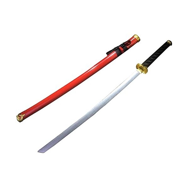 BEAGHTY Demon Slayer Cosplay Katanas Blade Sword Weapon, Accessoires darmes en Bois, Formation à lépée Kendo, Accessoires d