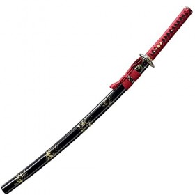 BOCbco Slayer Blade Cos Épée En Bois, Katana Avec Fourreau Accessoire DArme En Bois Jouet de Jeu de Rôle, 103 Cm