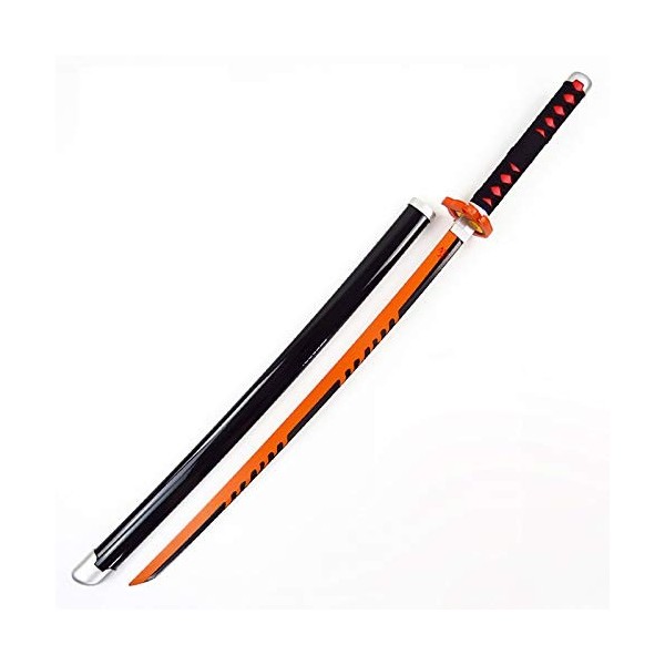 Accessoire DéPéE En Bois Japonais, éPéE De Cosplay De Tueur De DéMons Pour Rengoku Kyoujurou, Jouets DArme 1: 1, Couteau Ni