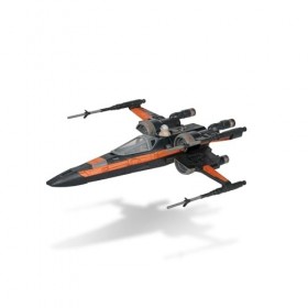 Bizak Star Wars Micro Galaxy Squadron PoE Dameron T-70 X-Wing Véhicule 12 cm avec Deux Figurines PoE Dameron et BB8 62610040