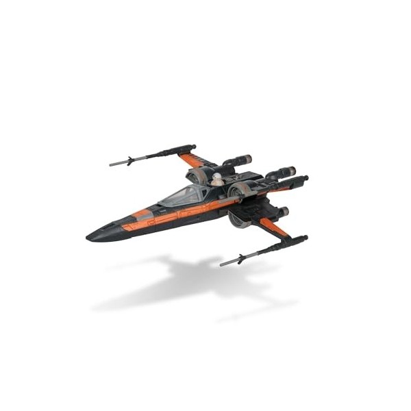 Bizak Star Wars Micro Galaxy Squadron PoE Dameron T-70 X-Wing Véhicule 12 cm avec Deux Figurines PoE Dameron et BB8 62610040