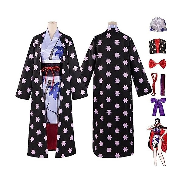 LCARY Déguisement cosplay One Piece,Nico Robin Kimono Japonais Vêtements Uniformes pour Filles,Personnage danime Nico Robin 