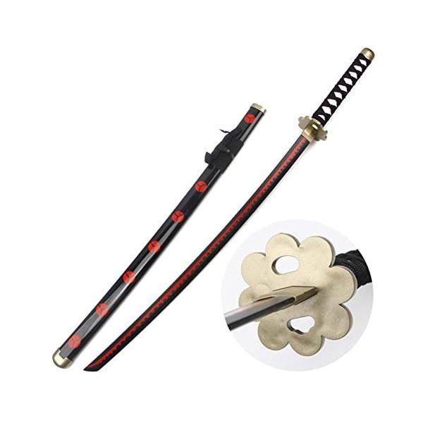 CClz Couteau Arme En Bois, Épée Accessoire de Noël Arme Katana Épée de Samouraï Katana Japonais Anime Cosplay Katana Épée de 