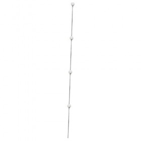 DOITOOL 4 Pièces Avec Halloween Mascarade Marche Cristal Accessoires Argent Sceptre Antique Bal Noël Prop Décoration Magique 