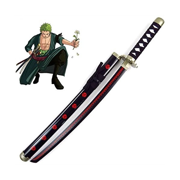 YOGZHRR Épées À La Main Samurai Avec Gaine, Katana Anime Anime Ninja Blade Accession DAccessoire de Cosplay/Red