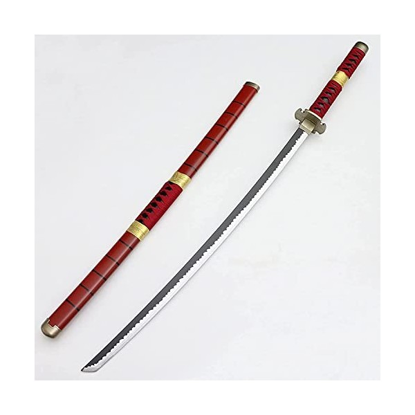 KPTKP Épée Japonaise en Bois avec Fourreau,Jouets darme dépée de Cosplay de Tueur de démons,Couteau Ninja Anime,Accessoires