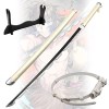 Uvency Katana Ninja Blanc, Épée de Samouraï En Bois de 75/100 Cm, Hashibira Inosuke, Accessoires de Cosplay Anime /Hashibira 