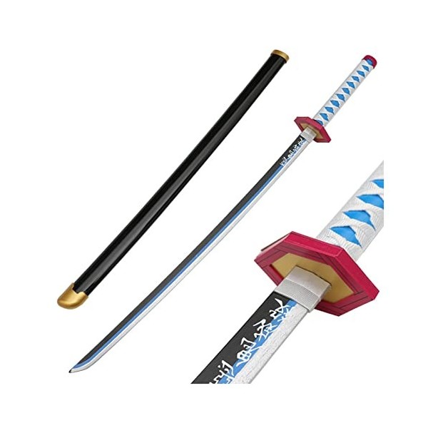 YPDHUA Samurai Katana Sword Jouet Pour LArme DAccumulation DHalloween, Slayer Cosplay Blade Sword Bamboo En Bois 75Cm / 10