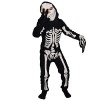 4 Pcs Costumes de Squelette pour Enfants | Costume Halloween Squelette Cosplay pour Garçons Filles,Accessoires de Squelette d