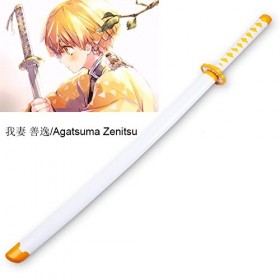 CClz Couteau Sword En Bois de Bois Arme En Bambou Lame Katana Samurai Épée Pour Halloween Habille Des Accessoires Pour Enfant