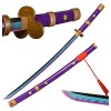 CClz Couteau En Bois, Épée Arme 100 Cm Roronoa Zoro Cosplay Katanas Lame Épée Arme Accessoire Katana Japonais Fait À La Main 