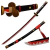 CClz Couteau En Bois, Épée Arme 100 Cm Roronoa Zoro Cosplay Katanas Lame Épée Arme Accessoire Katana Japonais Fait À La Main 