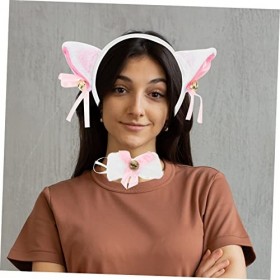 ibasenice 4 Ensembles Costume Mignon Maquillage Bandeau Enveloppement De Cheveux Gants De Patte Accessoires Hijab Bandeau DO