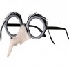 COOLMP Lot de 12 - Lunettes Nez et Sourcils de sorcière Femme Halloween - Taille Unique - Accessoires de fête, Costume, dégui