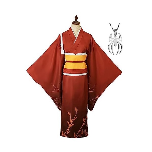 Anime Bungo Stray Dogs Cosplay Vêtements Kimono Full set with Necklace Mascarade Danse Soirée Uniforme Personnage Danime Izu