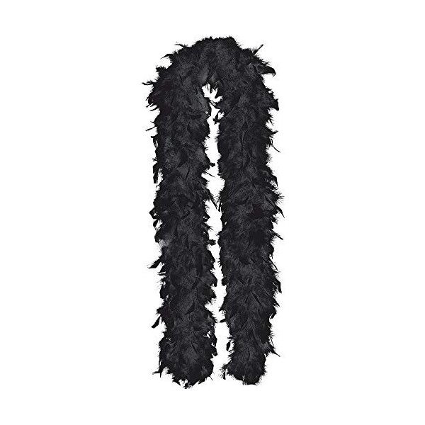 Amscan fête costumée Accessoire de Boa en Plumes, Noir, Fibre, 182,9 cm.