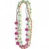 amscan Lot de 5 colliers de perles tropicales assortis pour déguisement de Luau - En plastique - 81,3 cm