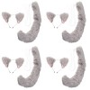 FOMIYES Oreille De Chat Déguisement Enfant 5 Ensembles Prop Cosplay Bandeau Chat Renard Enfants Queue de Lapin pour de Décora