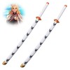 Uvency Accessoires DÉpées de Samouraï En Bois, Anime Rengoku Kyoujurou Katana Pour Les Amateurs DAnime, Jouets DAccessoire