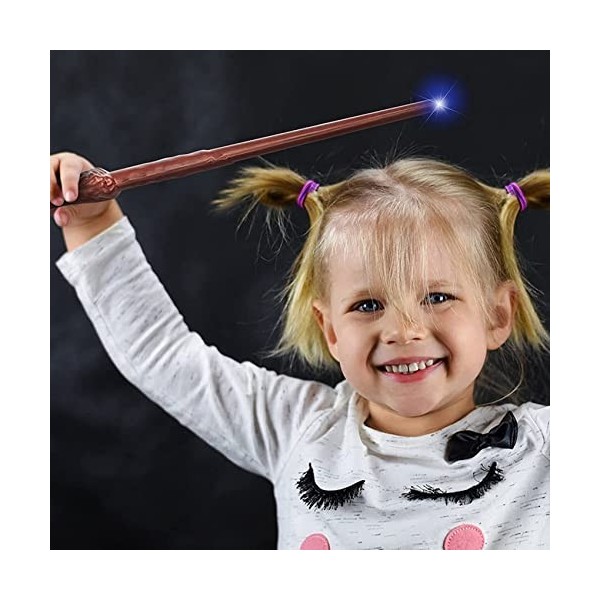 WEITAI Lot de 24 baguettes magiques éclairées par le son - Jouet mural pour enfants et filles - Accessoire de fête cosplay