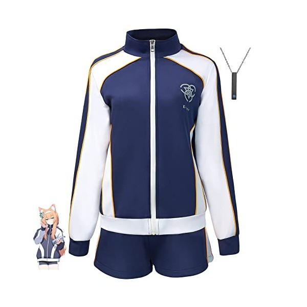 Anime Blue Archive Cosplay Vêtements Costume De Gymnastique Uniforme Avec Collier Déguisement De Carnaval Dhalloween pour Ad