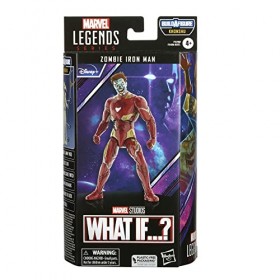 Hasbro Legends Series MCU Disney Plus What If Zombie Iron Man Marvel Figurine daction 4 Accessoires, F3700, Multicolor
