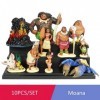10 pièces/ensemble dessin animé Moana princesse légende Vaiana Maui chef Tui Tala Heihei Pua figurine décor jouets pour enfan