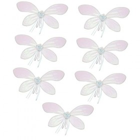 EXCEART 7 Pièces Ailes De Papillon Colorées Robe DAile De Papillon Ailes De Fée Costumes De Nativité pour Halloween Costumes