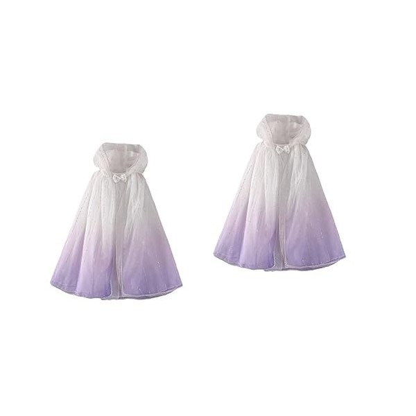 ibasenice 3 Pcs Enfants Maille Cape Robes Pour Filles Vêtements De Mode Filles Costumes Sequin Tulle Cape Princesse Cape À Ca