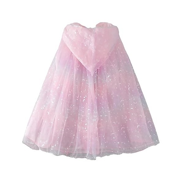 ibasenice 3 Pcs Enfants Maille Cape Robes Pour Filles Vêtements De Mode Filles Costumes Sequin Tulle Cape Princesse Cape À Ca