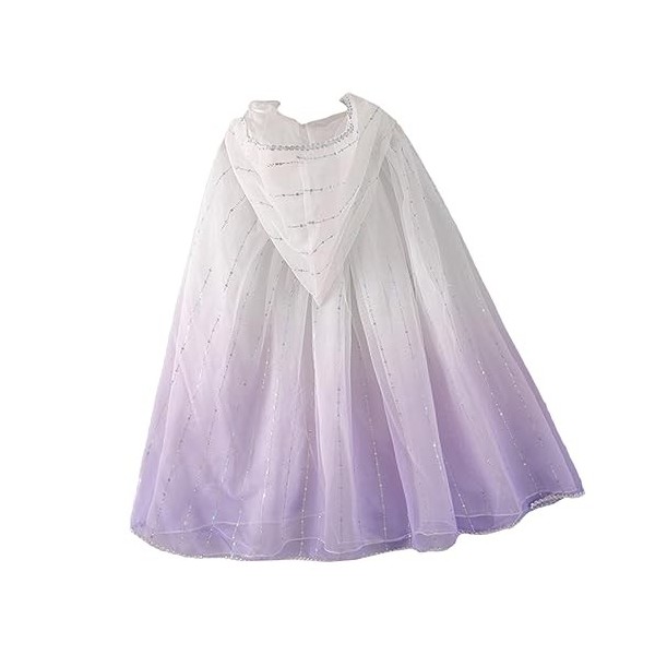 ibasenice 3 Pcs Enfants Maille Cape Robes Pour Filles Vêtements De Mode Filles Costumes Sequin Tulle Cape Princesse Cape À Ca