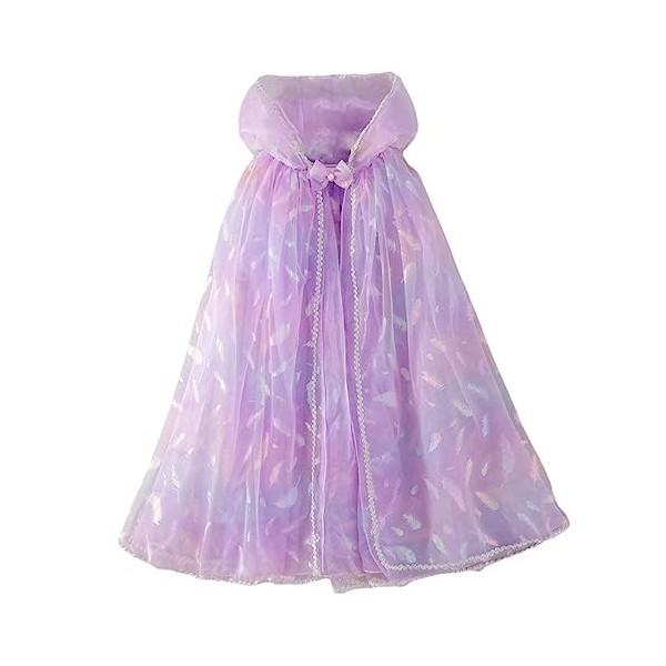 ibasenice 3 Pcs Enfants Maille Cape Robes Pour Filles Vêtements De Mode Filles Costumes Sequin Tulle Cape Princesse Cape À Ca