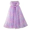 ibasenice 3 Pcs Enfants Maille Cape Robes Pour Filles Vêtements De Mode Filles Costumes Sequin Tulle Cape Princesse Cape À Ca