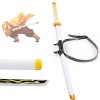 YOGZHRR Bokken Katana Sword Slayer Cosplay Accessoires Agatsuma Zenitsu Anime Ninja Armes Armes Propage En Bois Samureai Somu