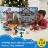 Fisher-Price Calendrier de l’Avent 2022 avec personnages Little People sur le thème des fêtes, 24 figurines et accessoires su