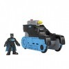 Imaginext DC Super Friends Tank Bat-Tech, véhicule à pousser avec figurine Batman, jouet pour enfant de 3 à 8 ans, GVW26