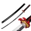 XFAK Katana Tanjiro Épée en Demon Slayer Épée DAnime en Bois Cosplay Épée Anime Japonaise Jouet Épée Ninja Halloween Accesso