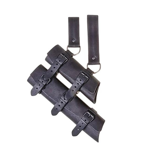 Ceinture Porte-Épée Médiévale En PU – Réglable Pour Katana, Épée Longue – Idéale Cosplay, Reconstitution, Samouraï – Noir