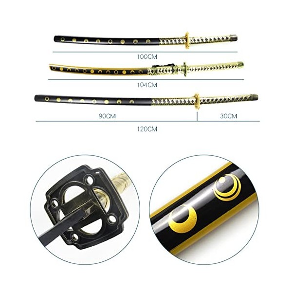 YAO TIAN Épée En Bois Anime Lovers Cosplay Katanas Arme Accessoires Décoratifs, Épées Jouets Pour Enfants, Katanas Lame Épée 