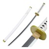 Uvency Épée de Samouraï Anime Roronoa Zoro Avec Fourreau, Accessoires DArme DÉpée Katana En Bois Jouet DÉpée Ninja Anime, 